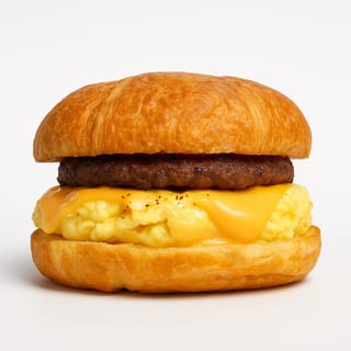 Sausage Egg & Cheese Croissant